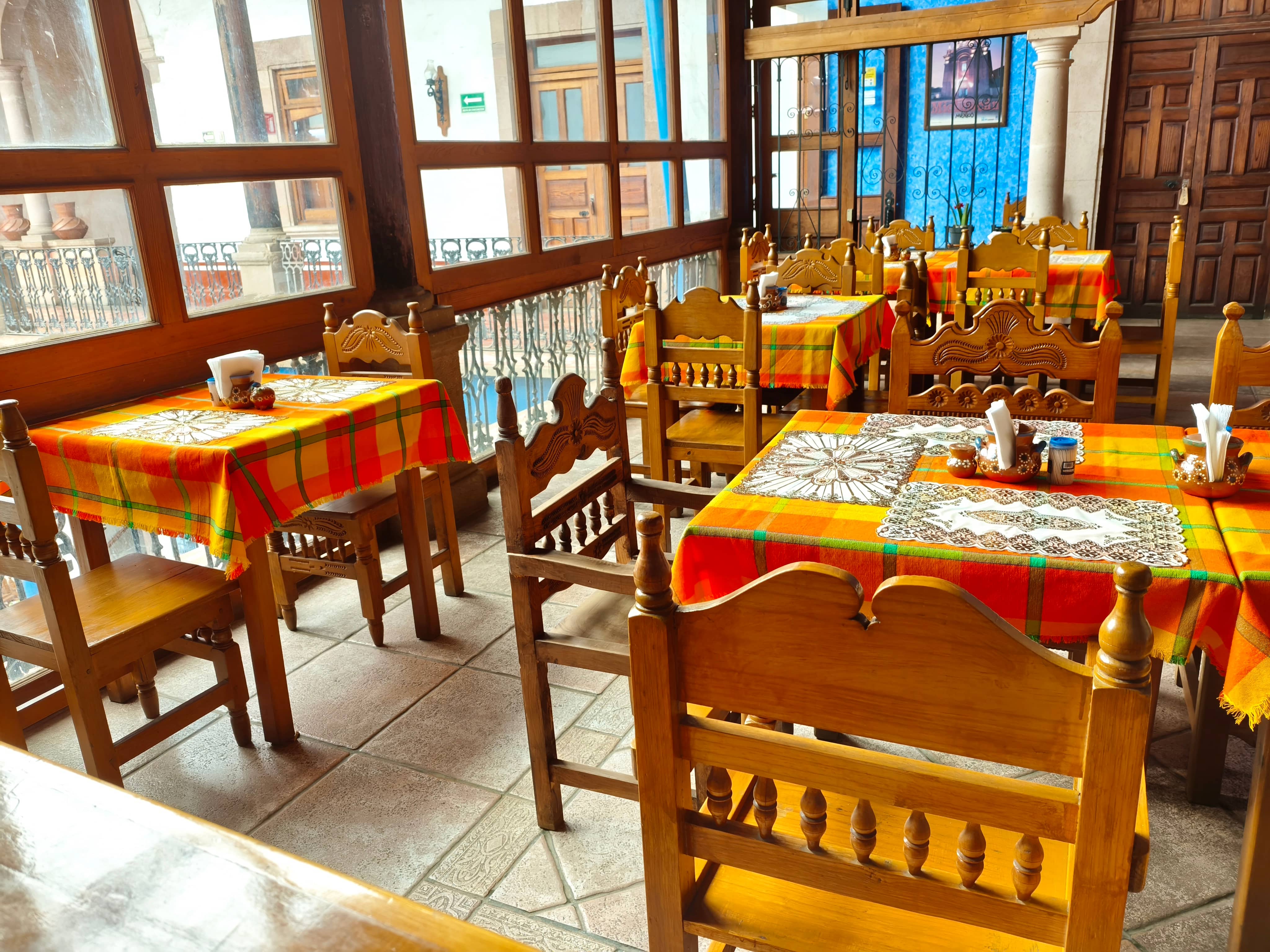 Interiores de El Mesón de la Concordia en Pátzcuaro